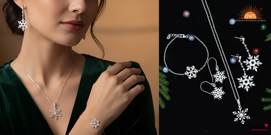 Snowflake Silver Jewelry Line for Holiday